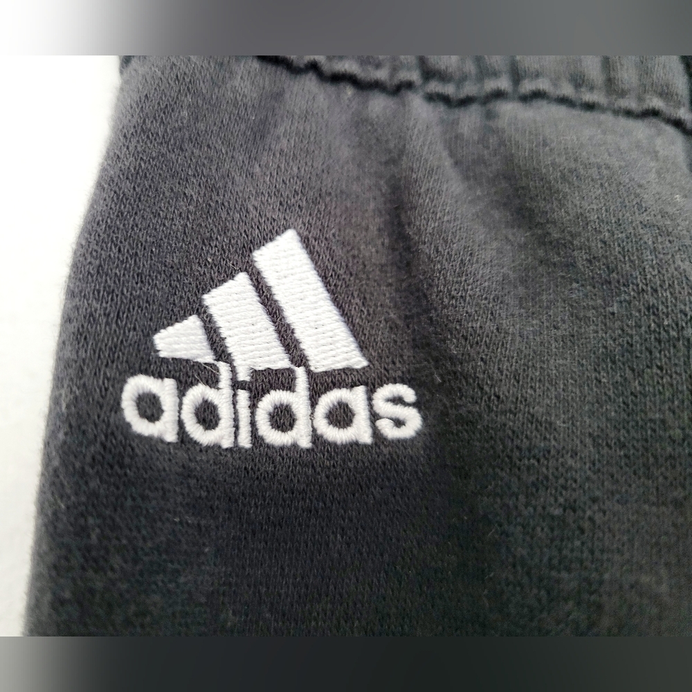 Adidas Women Climalite Loose Fit Fleece Cotton Joggers Black Drawstring Medium - Picture 3 of 16